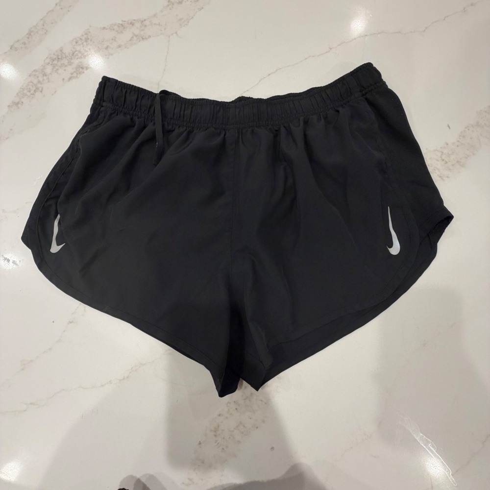 Nike Dri-FIT Womens Running Shorts Black Athletic Gym Training XL